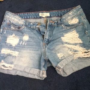 ripped shorts